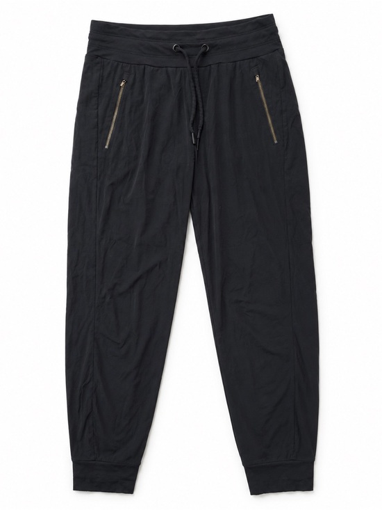 Athleta Pants - Athleta Trekkie North Joggers Black Size 6 Lightweight Zip Pocket